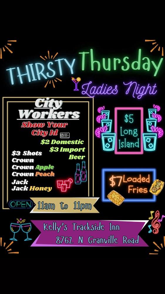 Kelly’s Trackside Inn Menu image 2